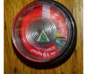 Manometro estándar para 1 kg.